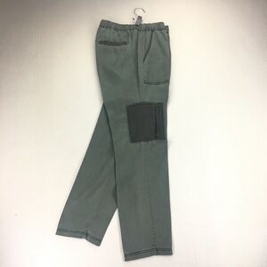 Anthropologie Hei Hei Cargo Pants Women's 30 Olive Straight Cut Pockets Tencel